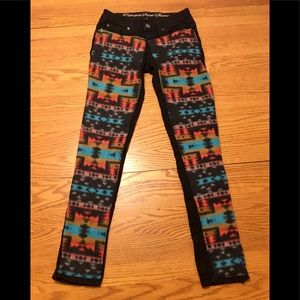 OOAK Super Cool Custom Denim/Fleece Jeans